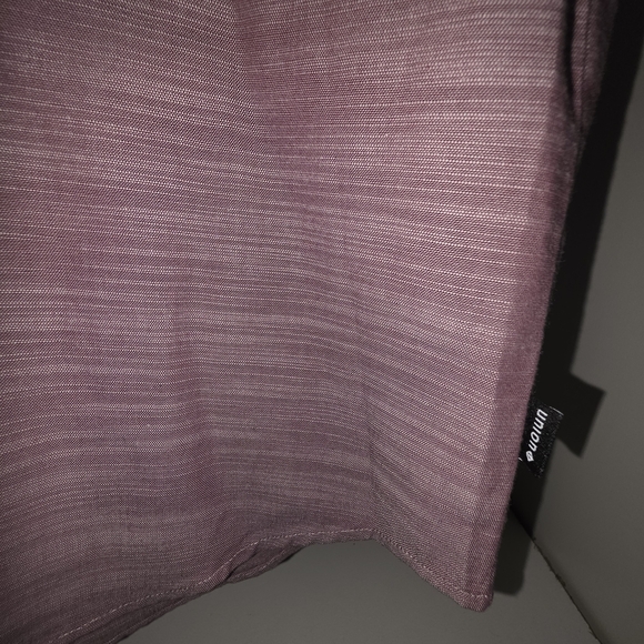Mens Mauve Cotton Button Down. 100% cotton Crisp Look With Jeans, shorts, Khakis - Picture 8 of 14